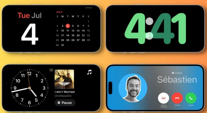 达日苹果手机维修分享iOS17横屏充电待机显示有什么好处 
