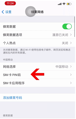 达日苹果14维修网分享如何给iPhone14的SIM卡设置密码 