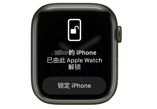 达日苹果手机维修分享用 AppleWatch 解锁配备面容 ID 的 iPhone方法 