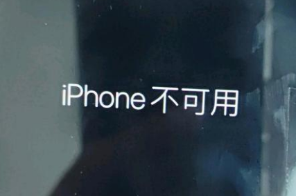 达日苹果服务网点分享锁屏界面显示“iPhone 不可用”如何解决 